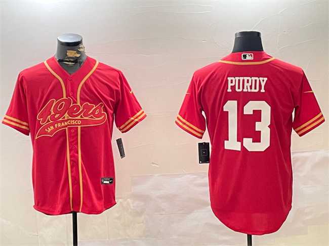 Men%27s San Francisco 49ers #13 Brock Purdy Red Cool Base Stitched Baseball Jersey->philadelphia eagles->NFL Jersey